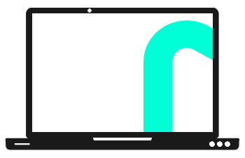 computer with uQualio icon Fill