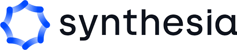 Synthesia logo uQualio integration. Use for micro-learning videoos