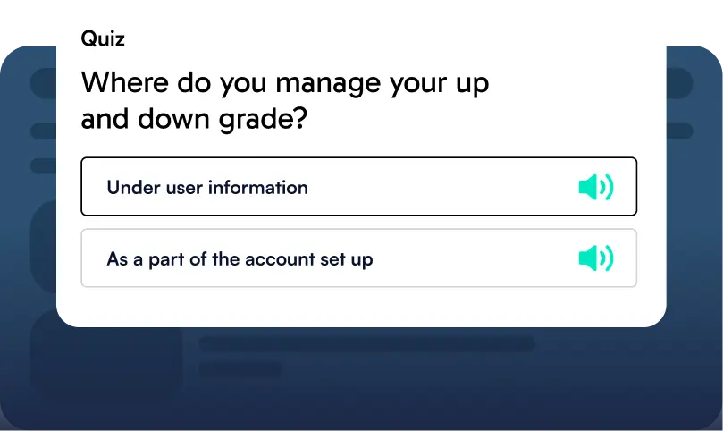uQualio Quiz - AI text to speech