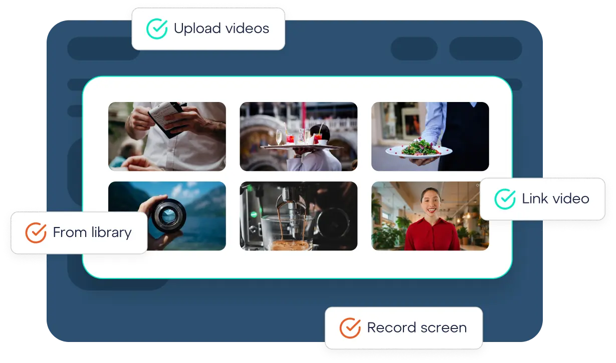 uQualio course creation - where the video comes from